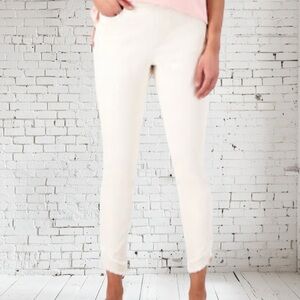 Isaac Mizrahi True Denim Pull‑On Jeans 22W NWT | Ecru Stretch Comfort Fit